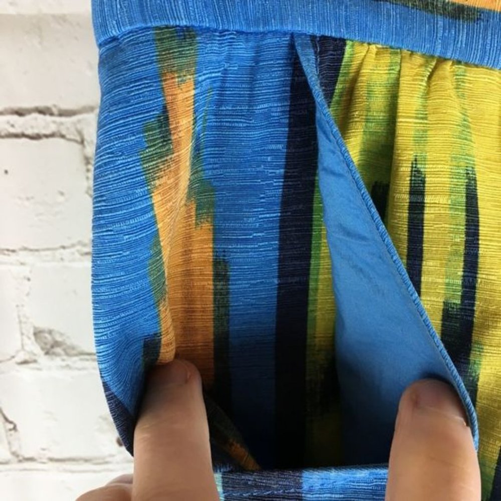 Madewell Eliot Silk Blend Watercolor Mini Skirt - Picture 5 of 6